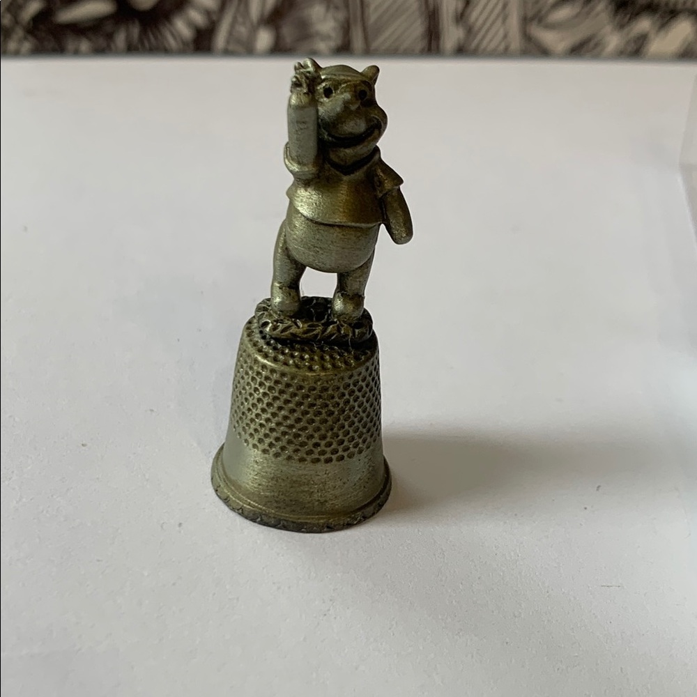 Genuine Pewter Winnie The Pooh Thimble